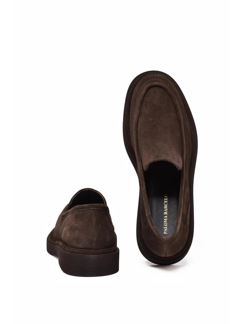 Paloma Barceló Brown Suede Loafers