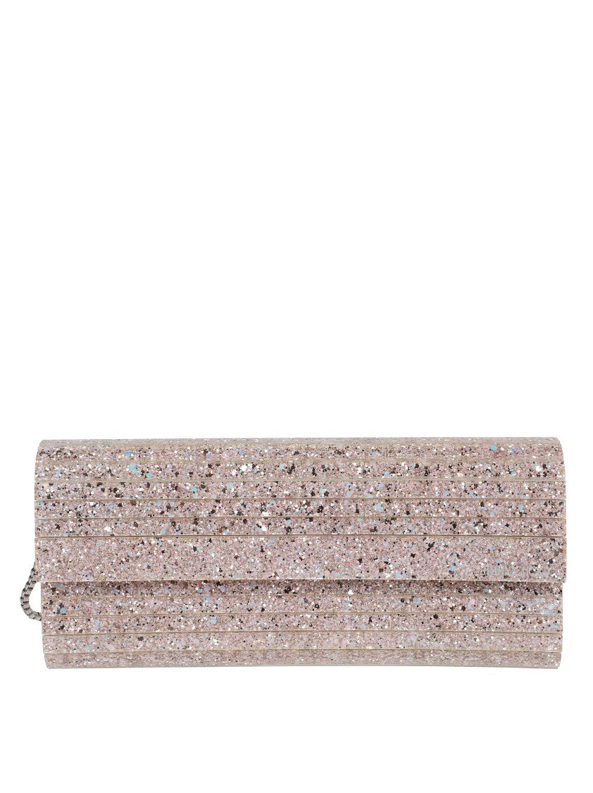 Jimmy Choo Rectangular Glitter Clutch