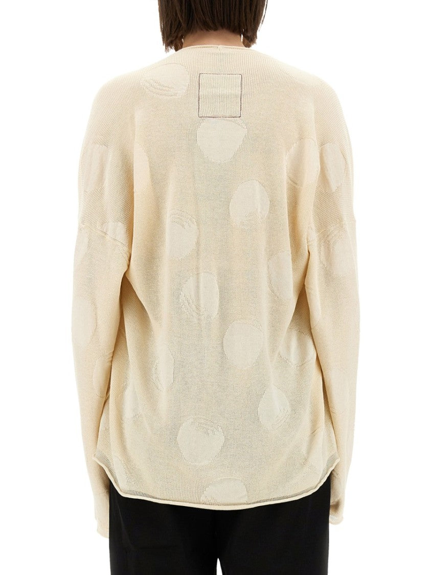 Uma Wang Knit Top With Polka Dot Pattern