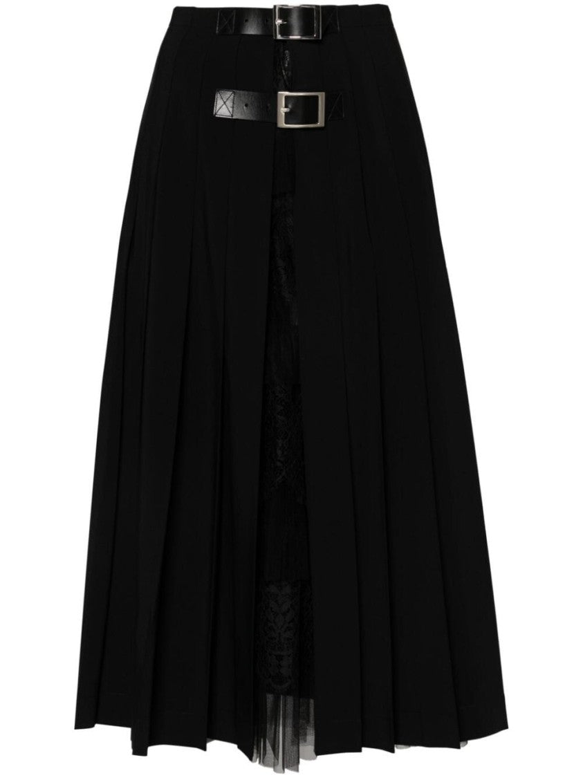 Ermanno Scervino Pleated Maxi Skirt With High Waist