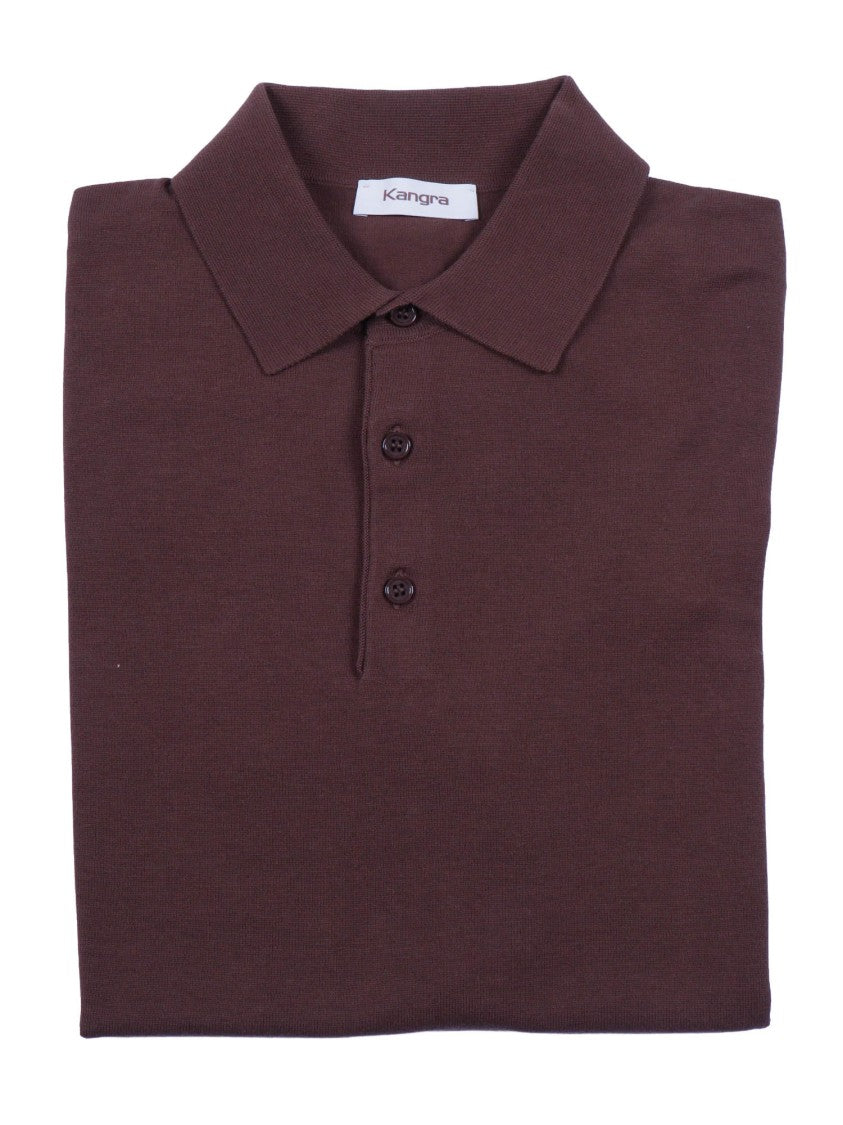 Kangra Cashmere Refined Three Button Polo Shirt