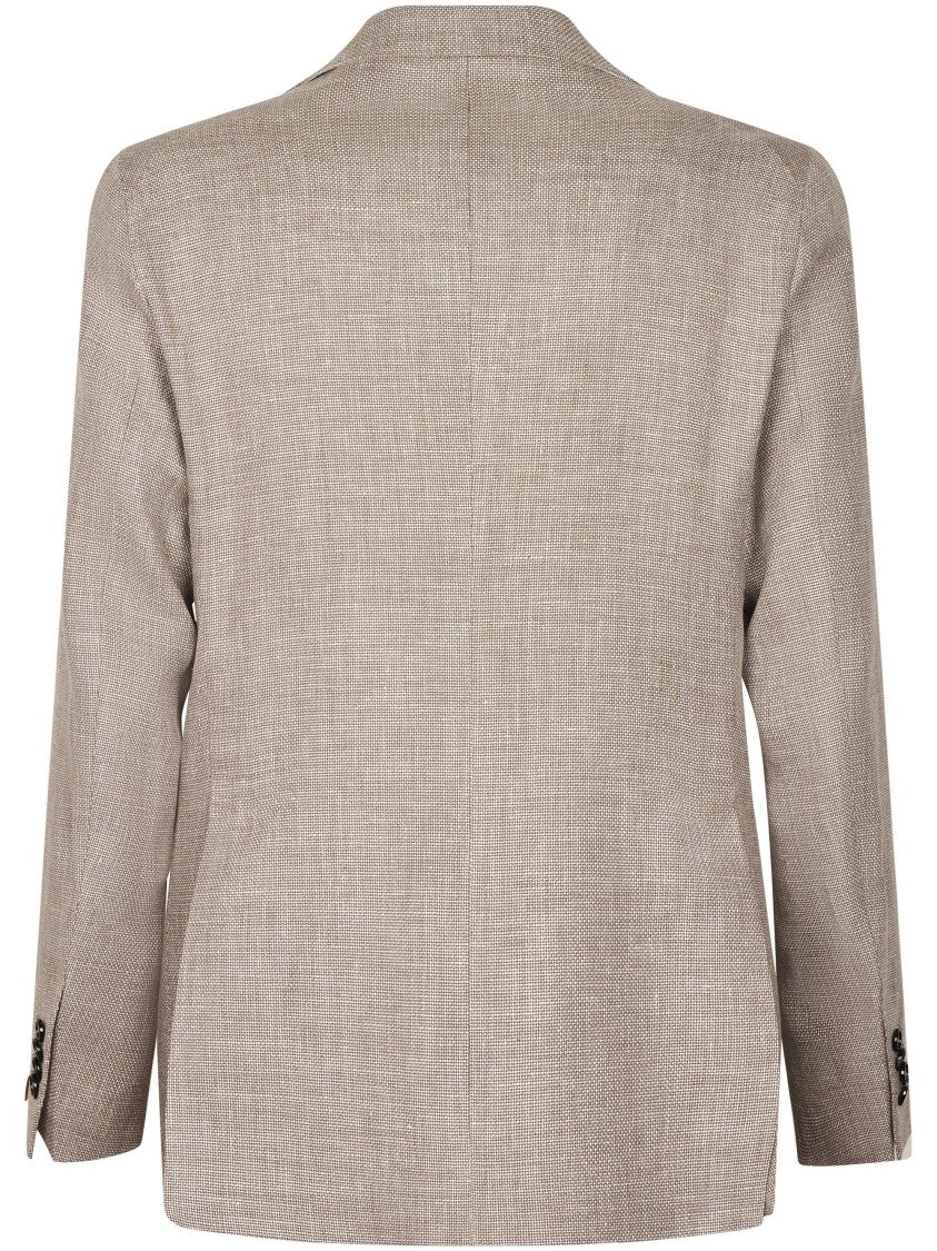 Tagliatore Tailored Dove Grey Jacket With Classic Notch Lapel