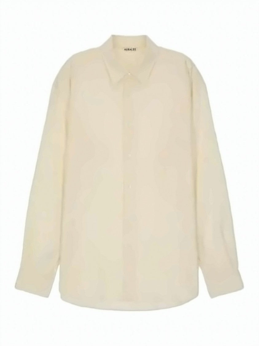 Auralee Long-Sleeve Shirt With Classic Collar