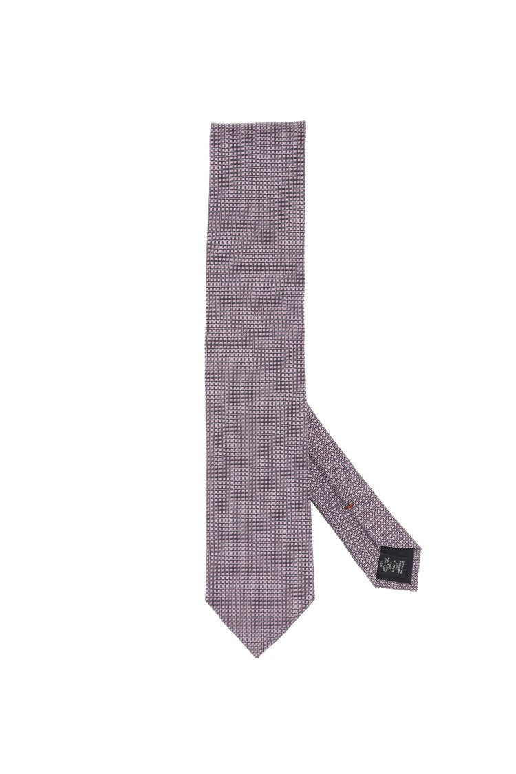 Zegna Pure Silk Monogram Tie