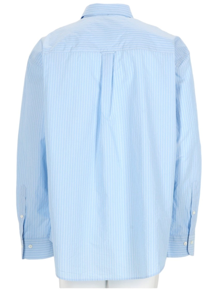 Sunflower New Base Striped Button-Up Cotton Shirt