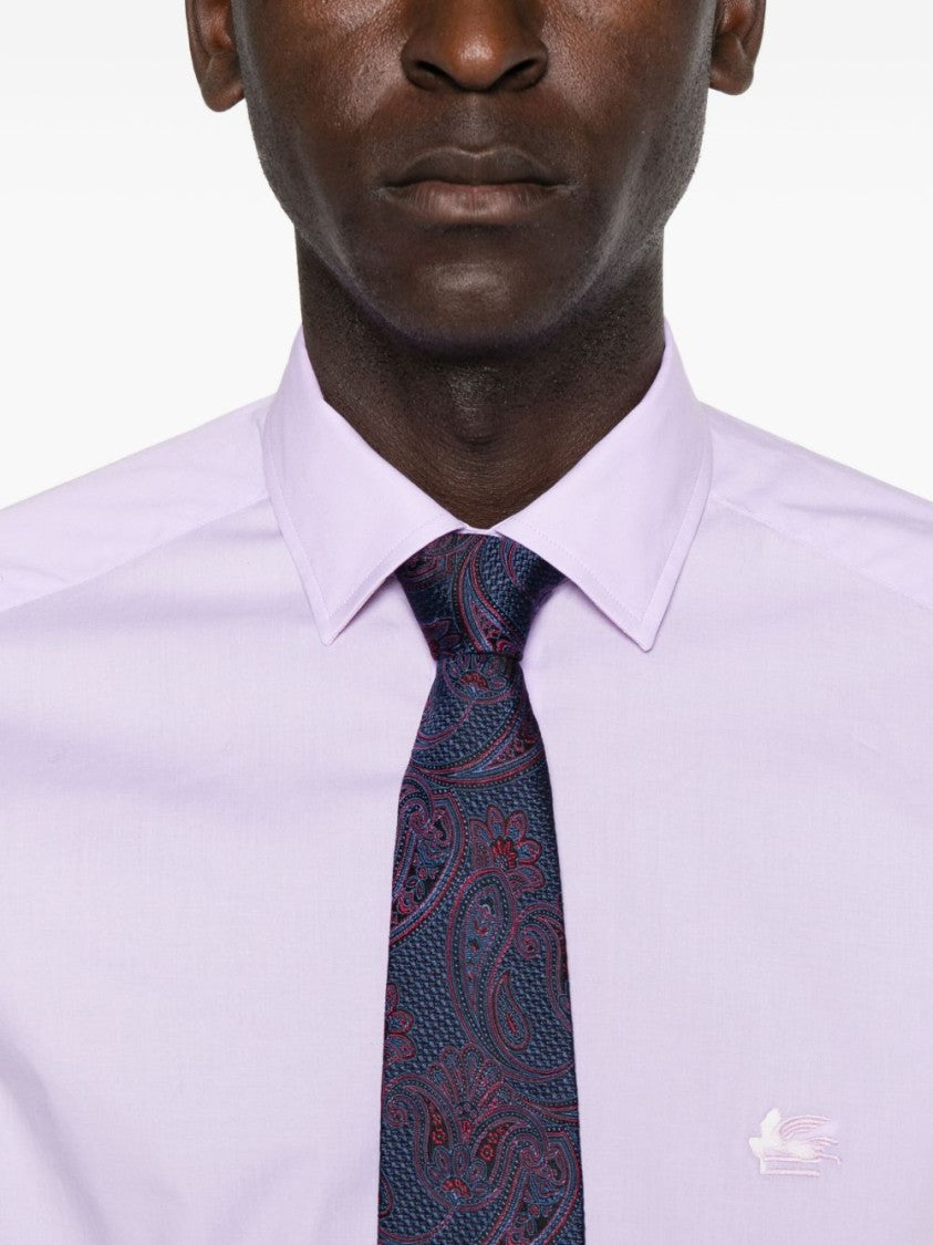 Etro Tailored Long-Sleeved Etro Shirt In Light Purple