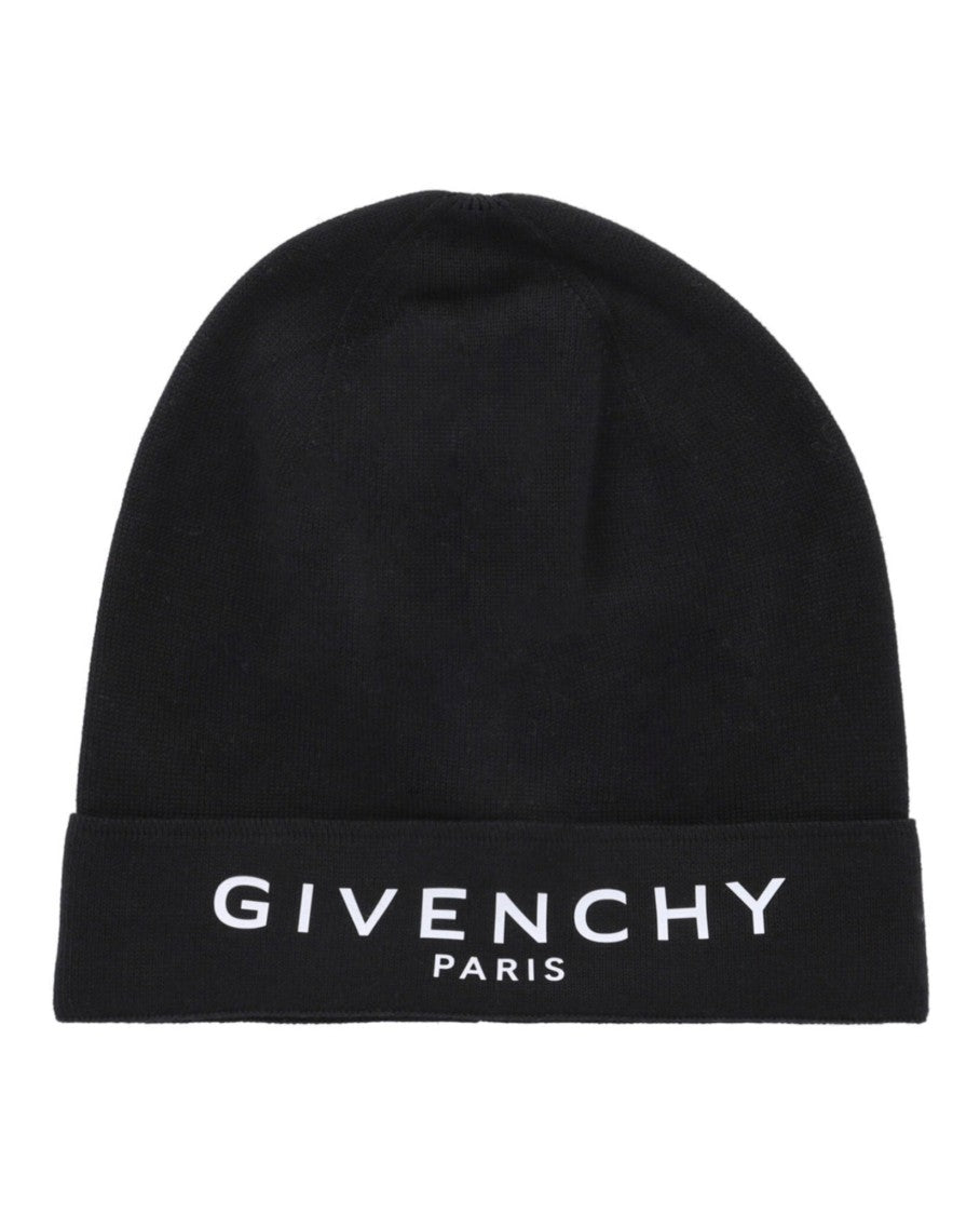 Givenchy Graphic Logo Beanie Crafted From Cotton And Cashmere Blend