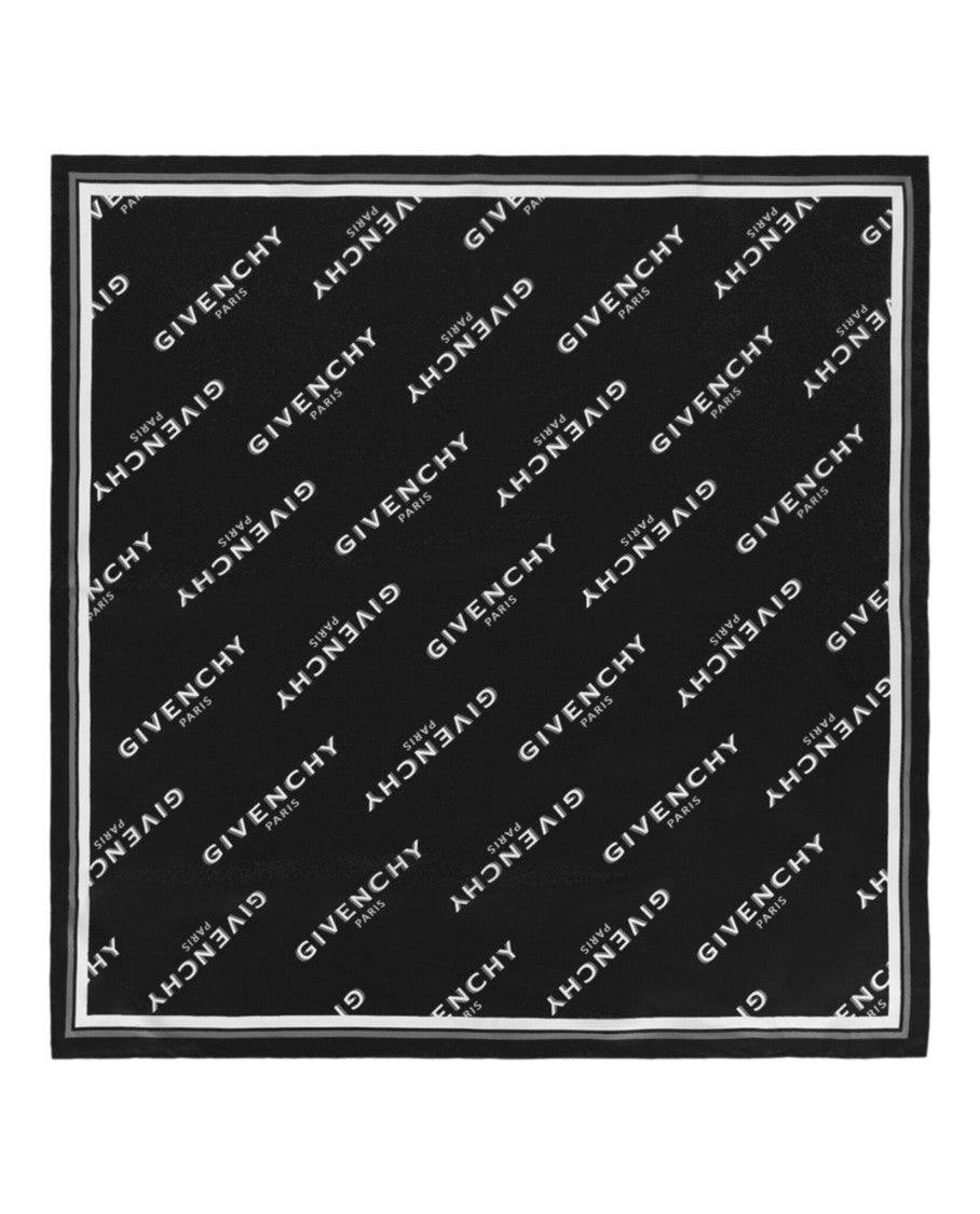 Givenchy Shadow Square Scarf In Silk