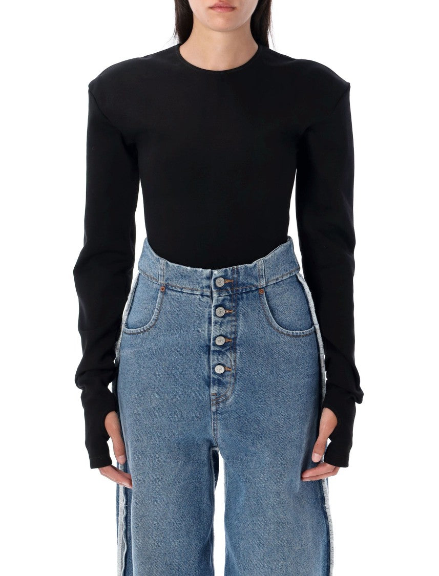 Mm6 By Maison Margiela Long Sleeve Bodysuit