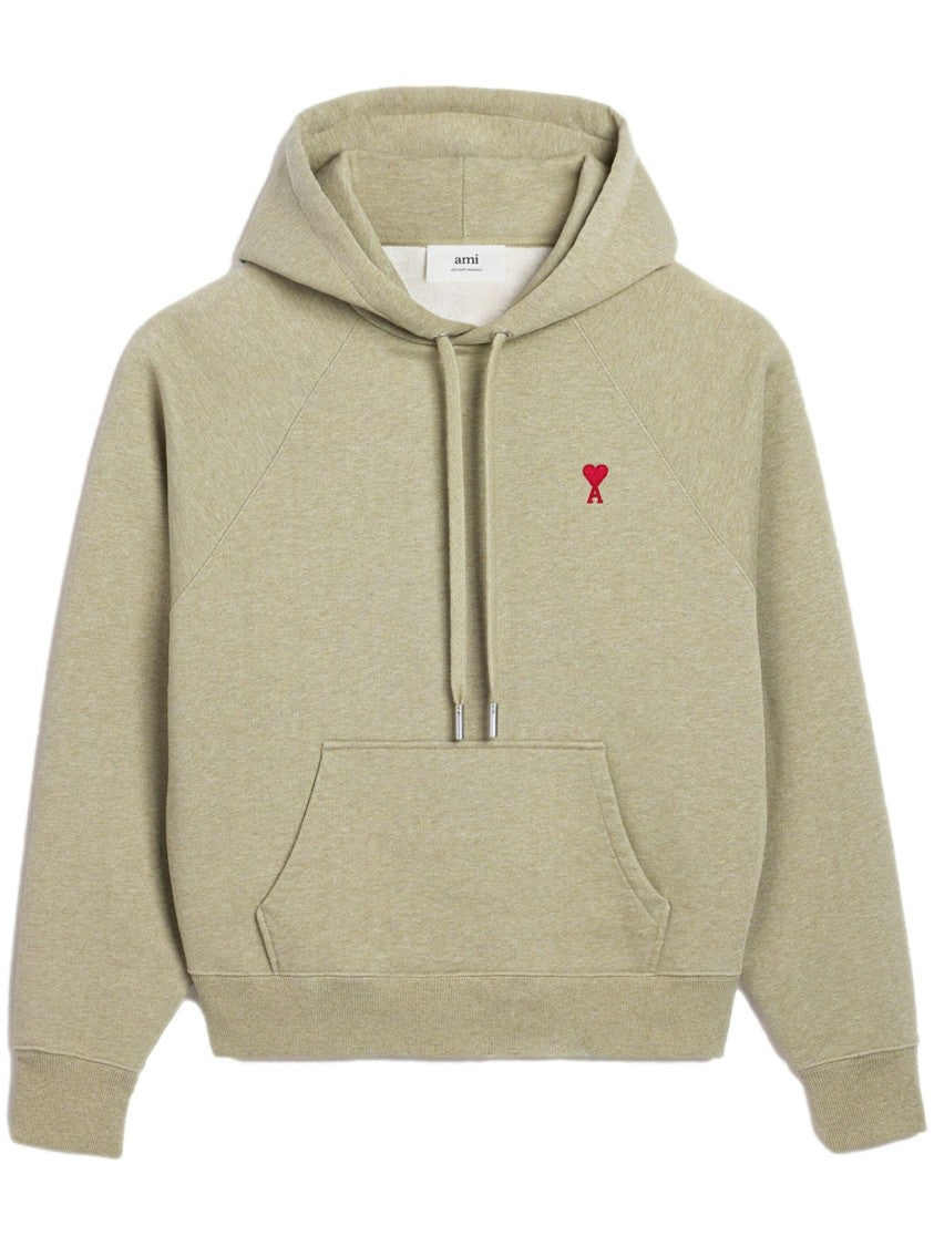 Ami Relaxed Beige Hoodie