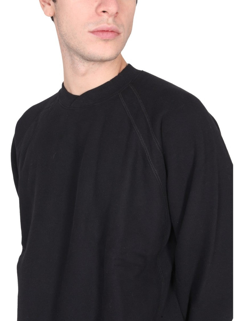 Engineered Garments Minimalist Crewneck Sweatshirt With Raglan Sleeves