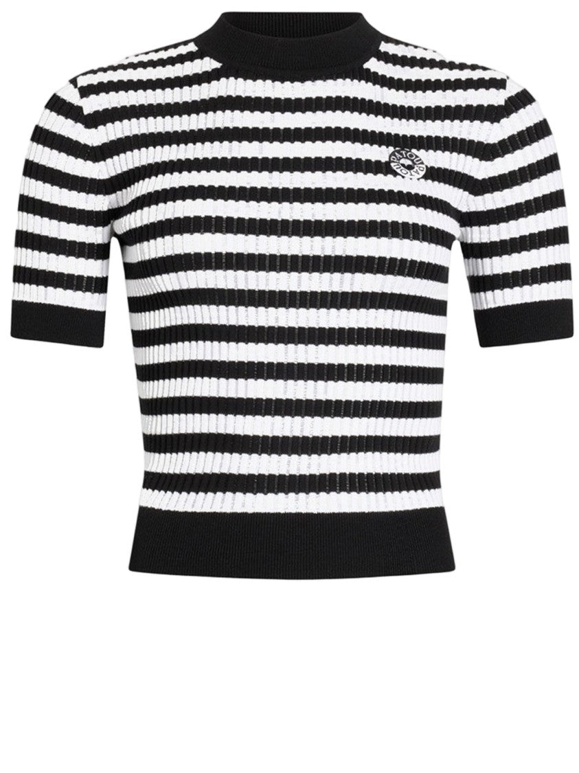 Patou Cotton Sweater With Striped Pattern