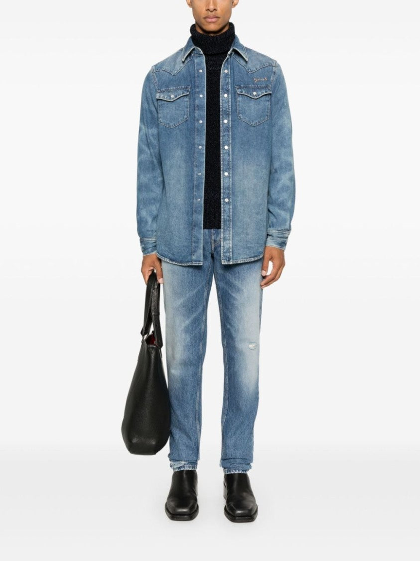 Givenchy Medium Blue Tapered Denim Trousers