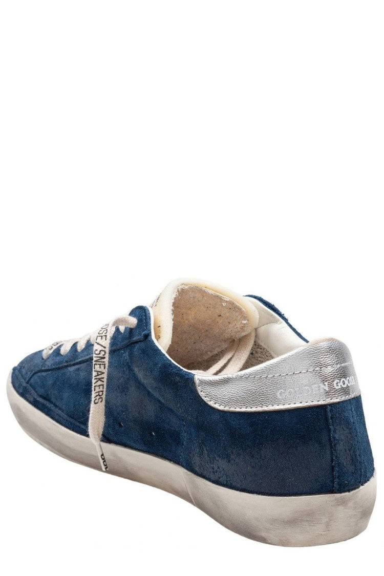 Golden Goose Super-Star Suede Upper And Toe Sneakers