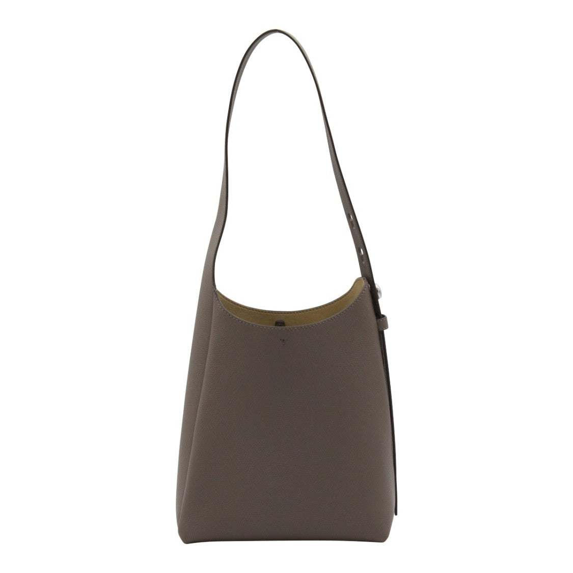 Tory Burch Structured Brown Shoulder Bag With Adjustable Strap