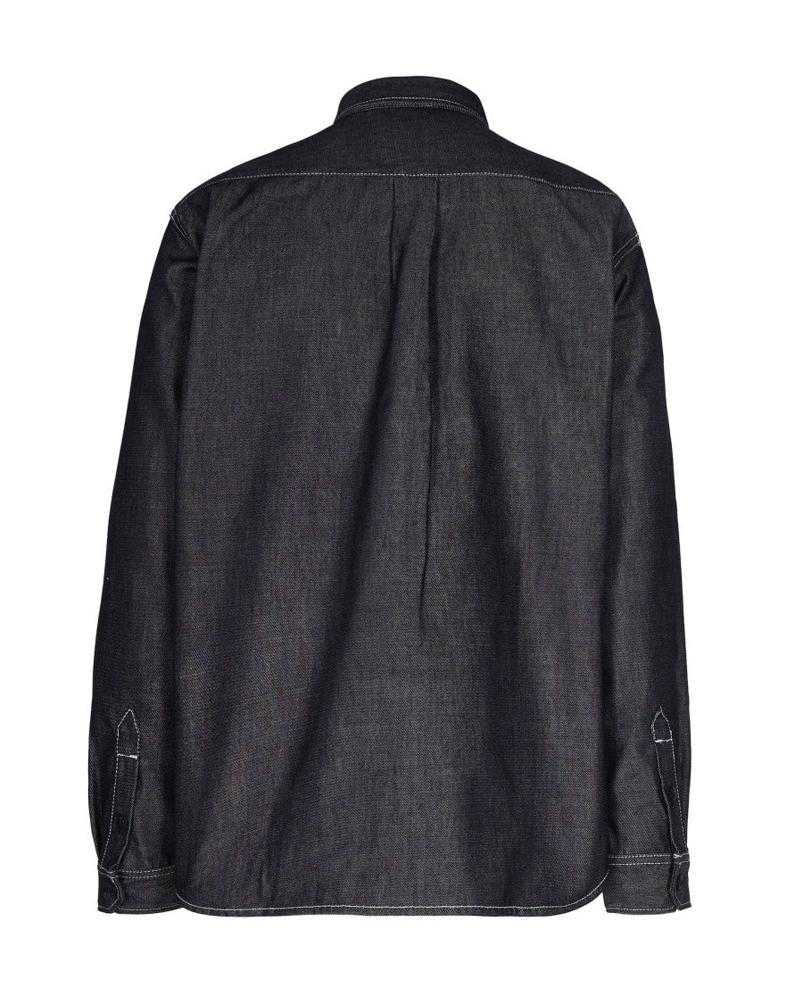 Carhartt Wip Heavyweight Denim Shirt With Chest Pockets