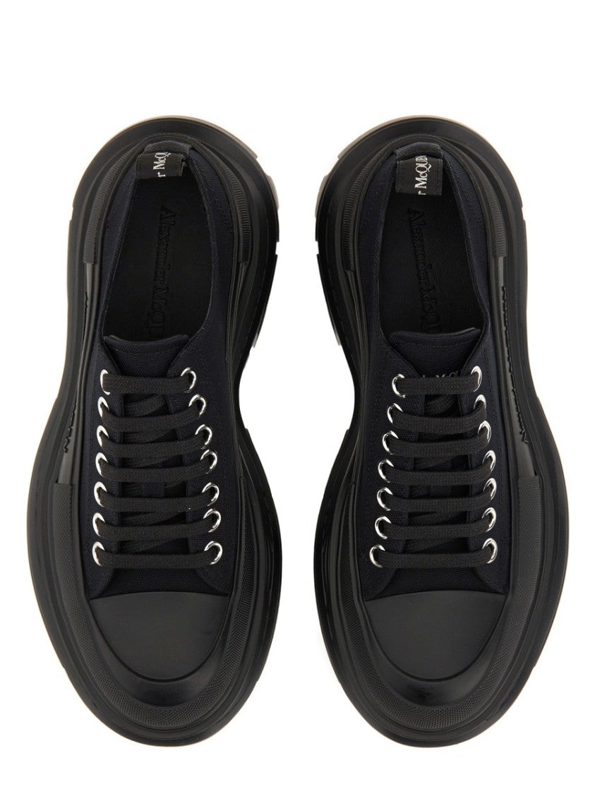 Alexander Mcqueen Tread Slick Low-Top Textured Cotton Sneakers