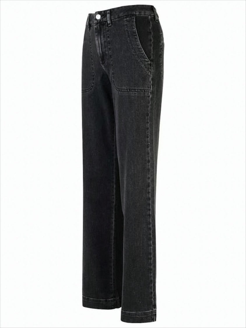 A.P.C. Washed Black Straight-Leg Denim Pants