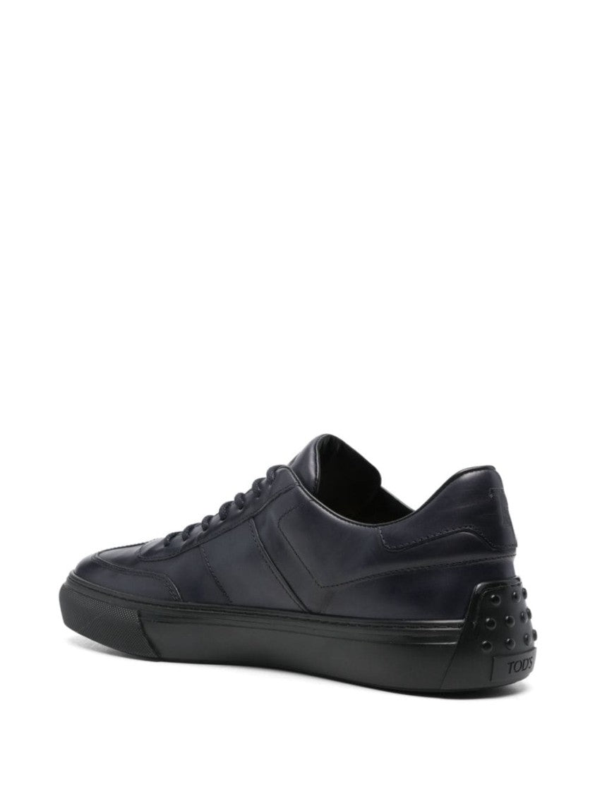 Tod's Low Laced Sneaker With Logo