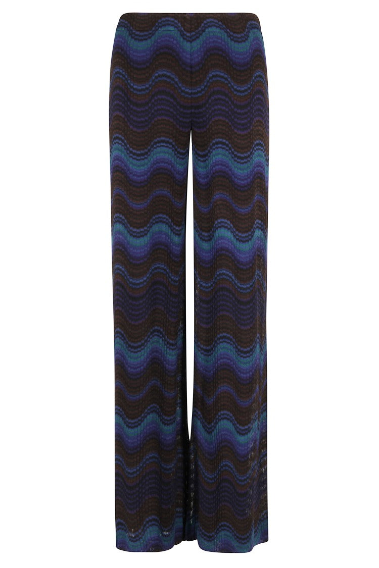 Missoni Fitted Multicolor Pattern Trousers