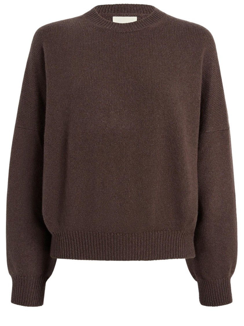 Khaite Margaux Long-Sleeved Cropped Boxy Cashmere Sweater