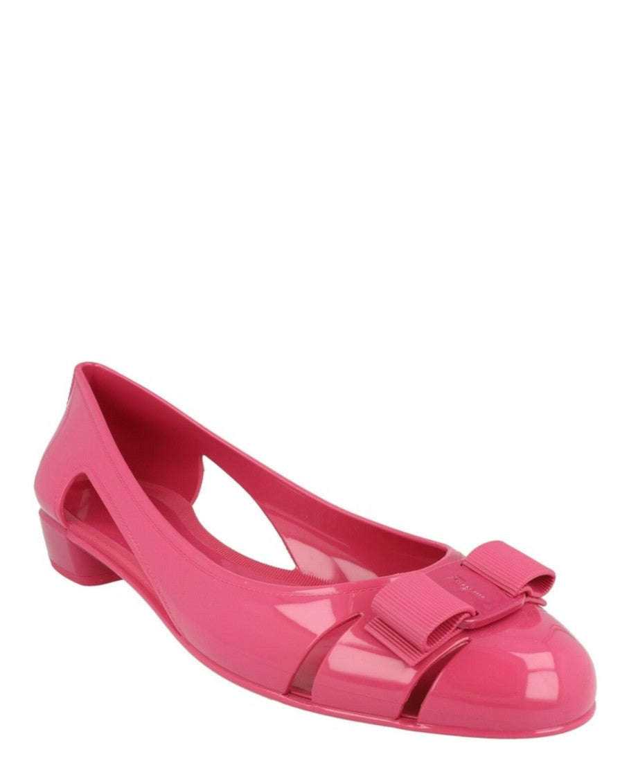 Ferragamo Vara Jelly Ballet Flats