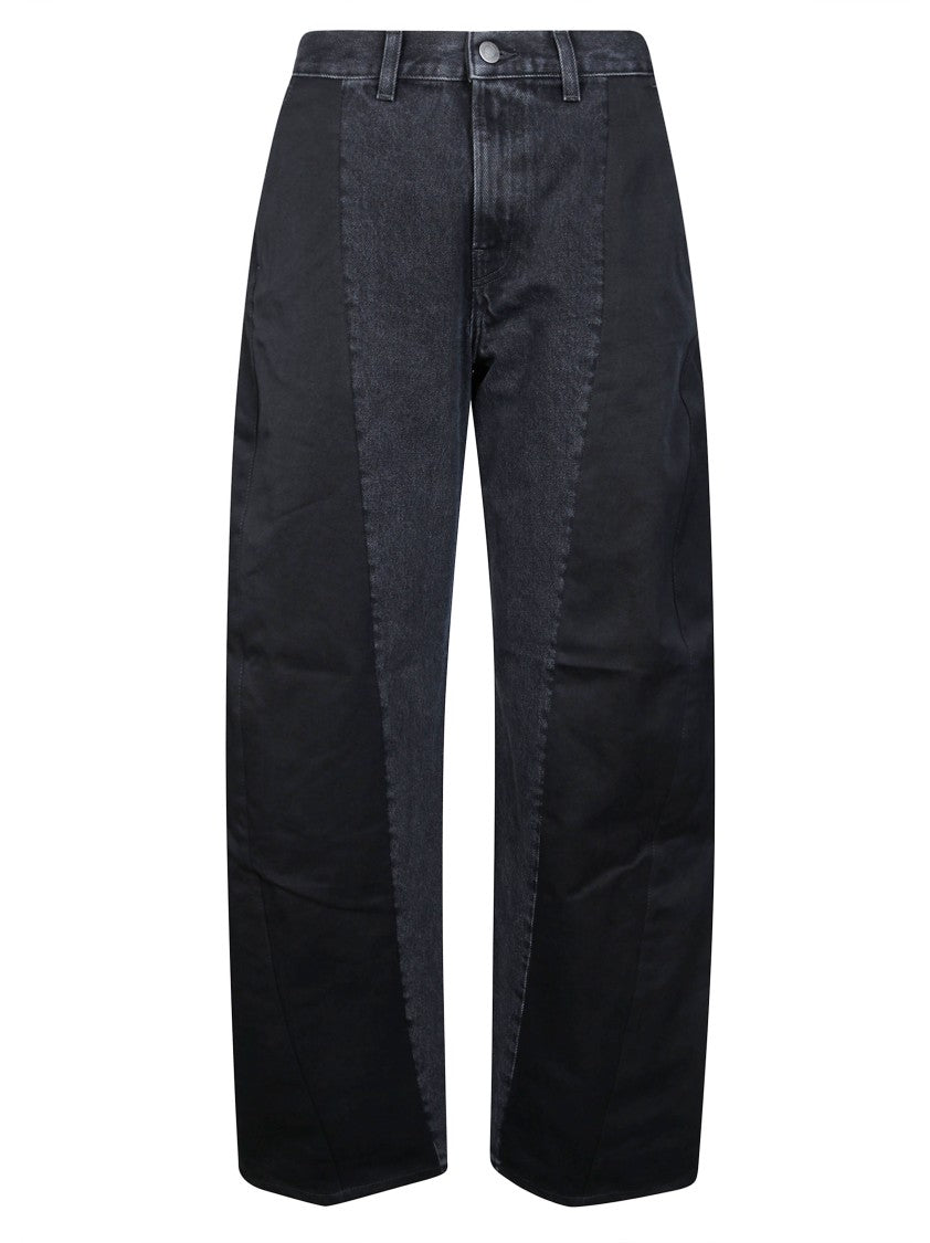 Haikure Clyde Used Black Two-Tone Wide-Leg Pants