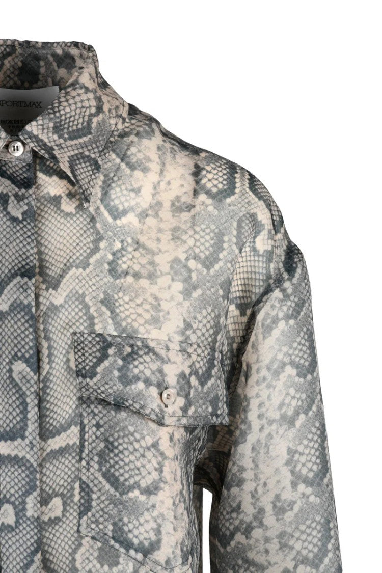 Sportmax Voile Shirt - Beige/Black