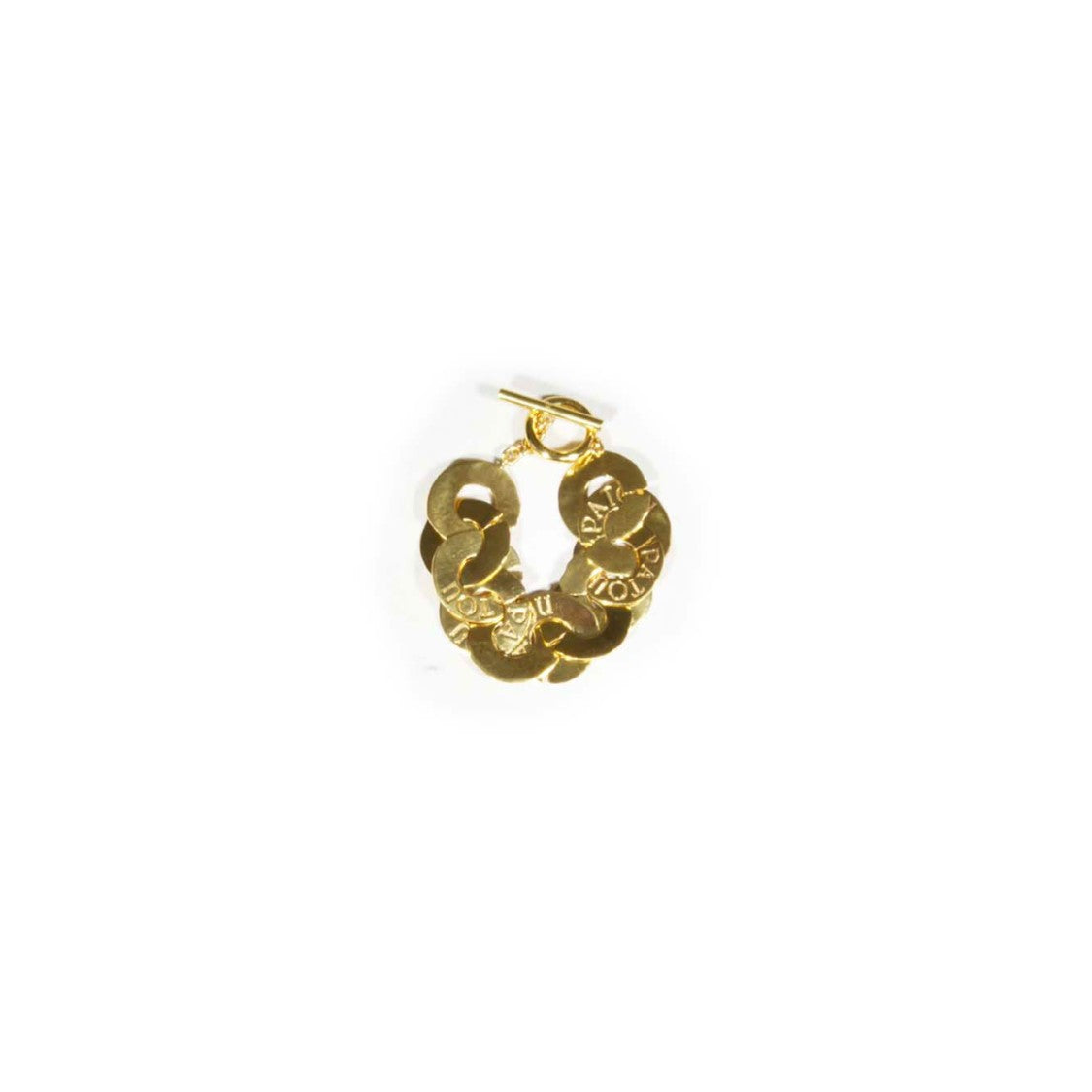 Patou Gold Brass Coin Bracelet