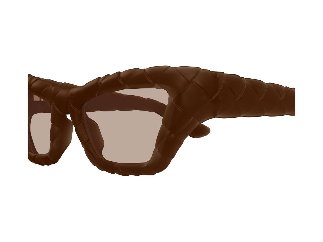 Bottega Veneta Bv1438s Woven Oversized Cat-Eye Sunglasses