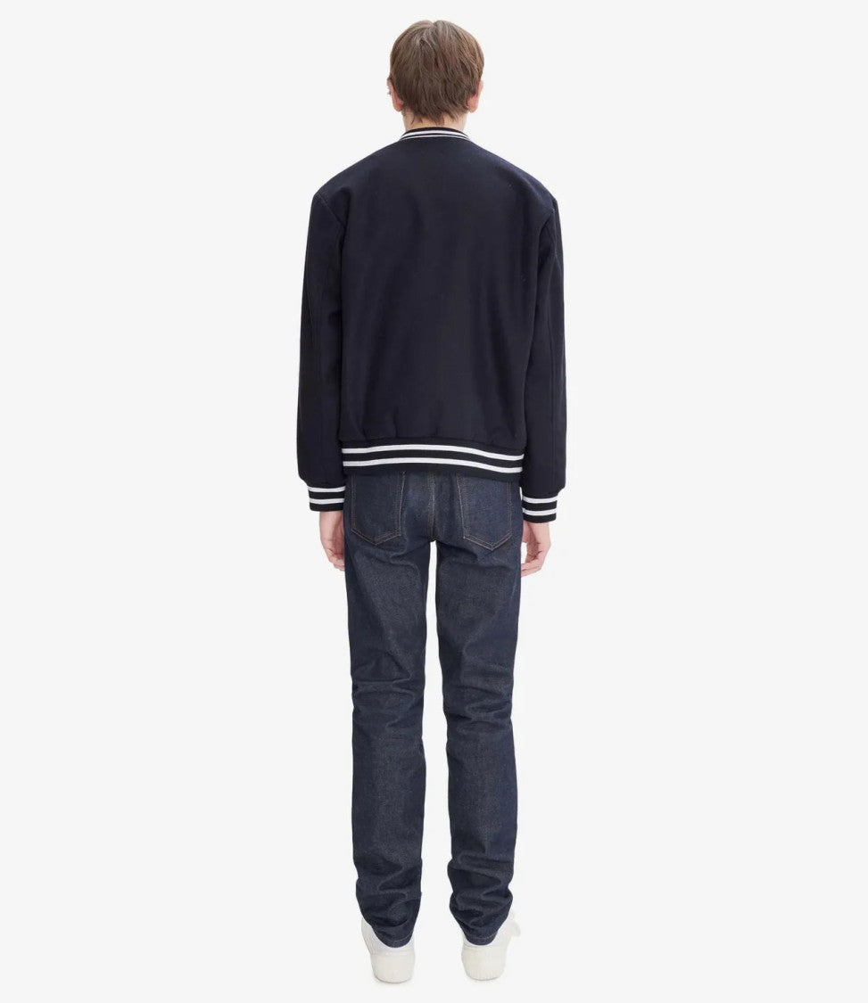 A.P.C. Unisex Dark Navy Varsity Jacket