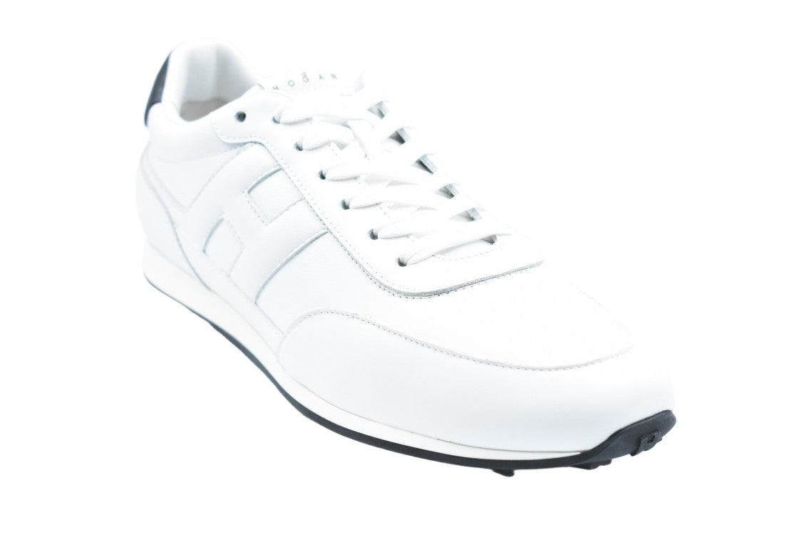 Hogan White Suede Memory Foam H-Stud Sneakers