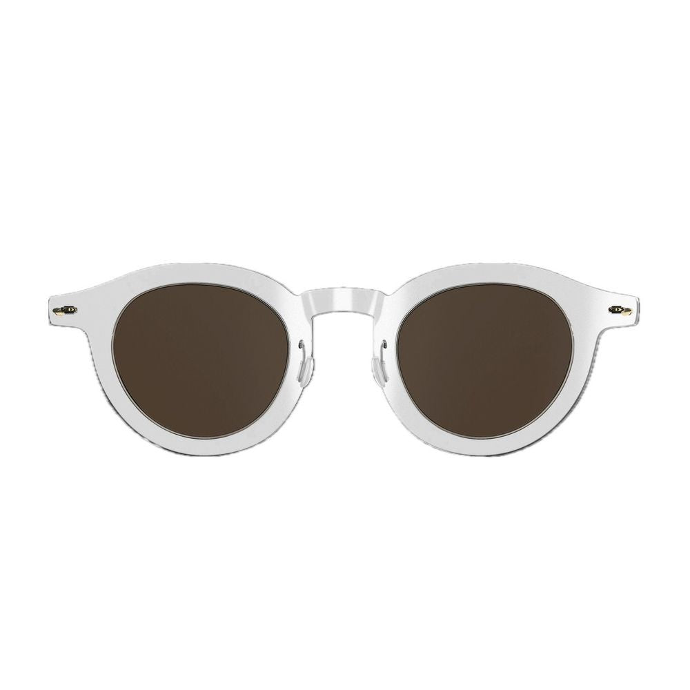 Lindberg Sun Titanium 8342 C01/Pgt/Sl111/Crystal Round Lens Sunglasses