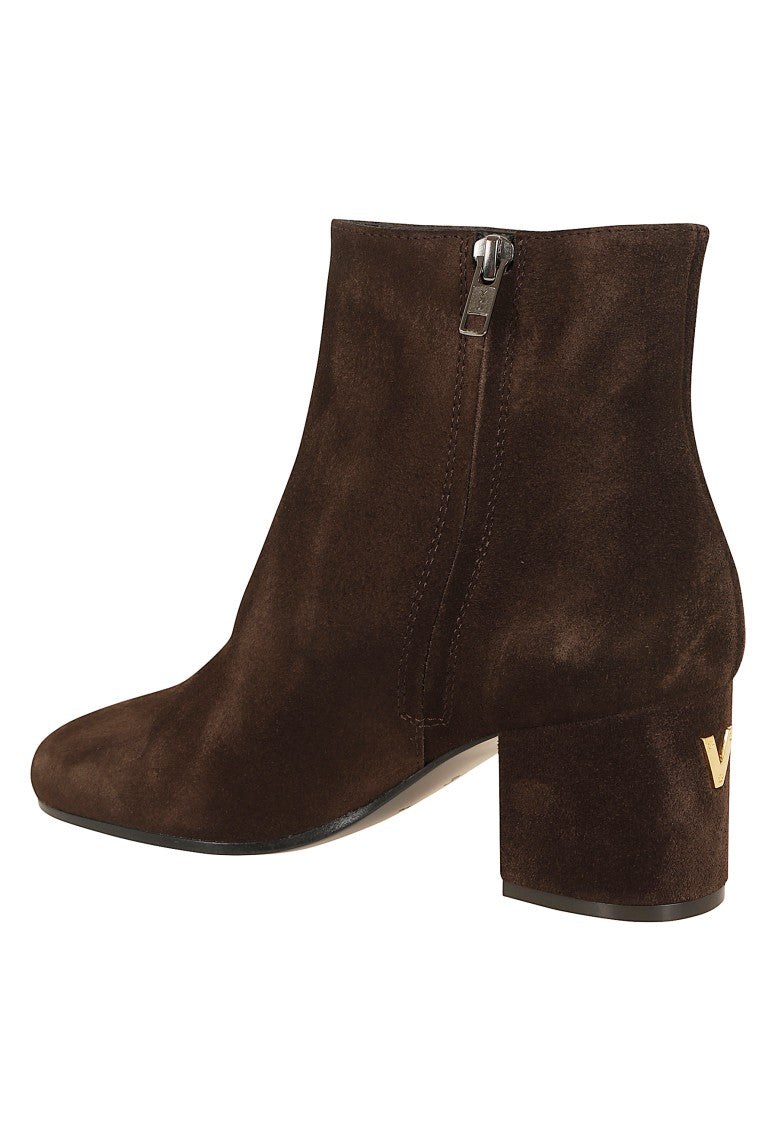 Via Roma 15 Tacco 50 Chic Mini V Suede Ankle Boots