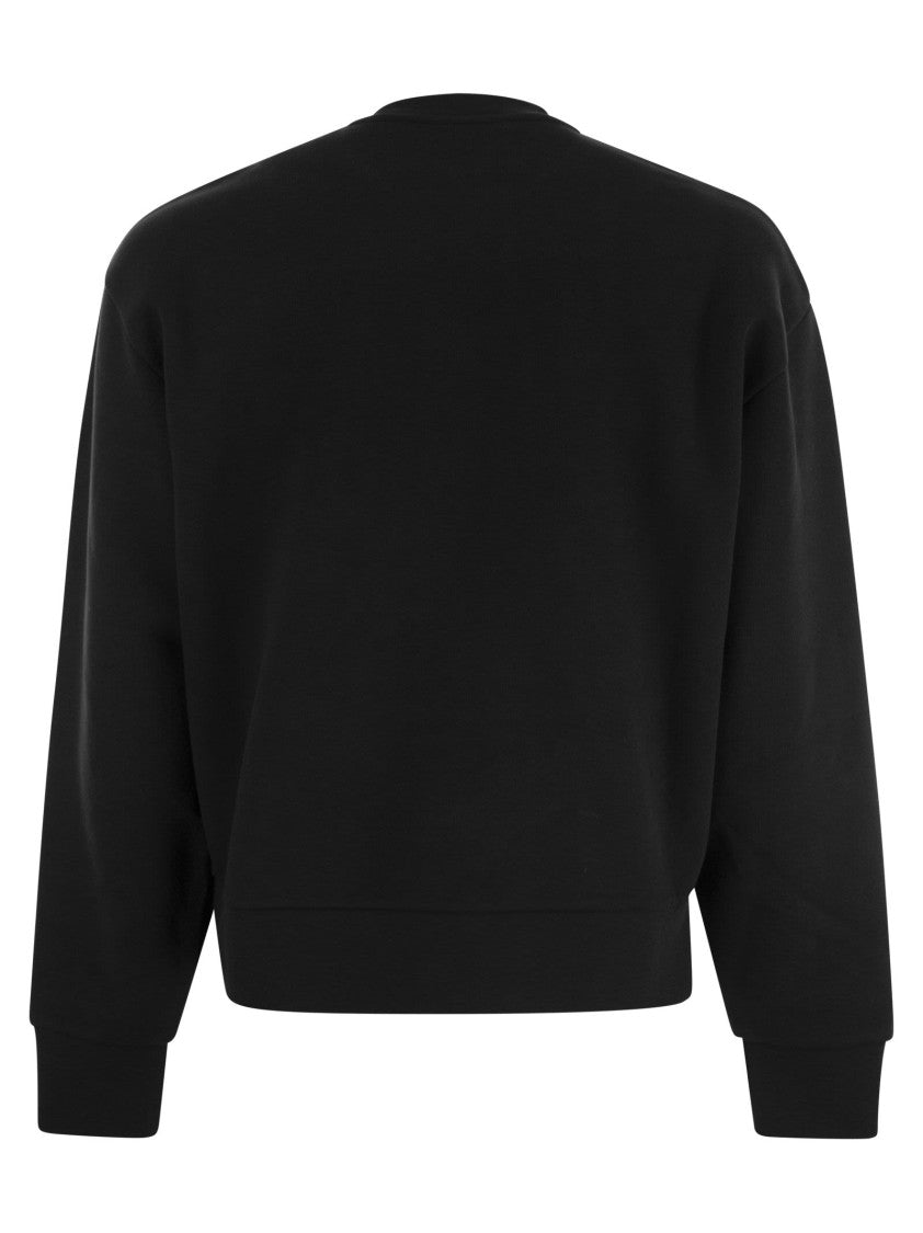 Moncler Oversized Cotton Jersey Sweatshirt