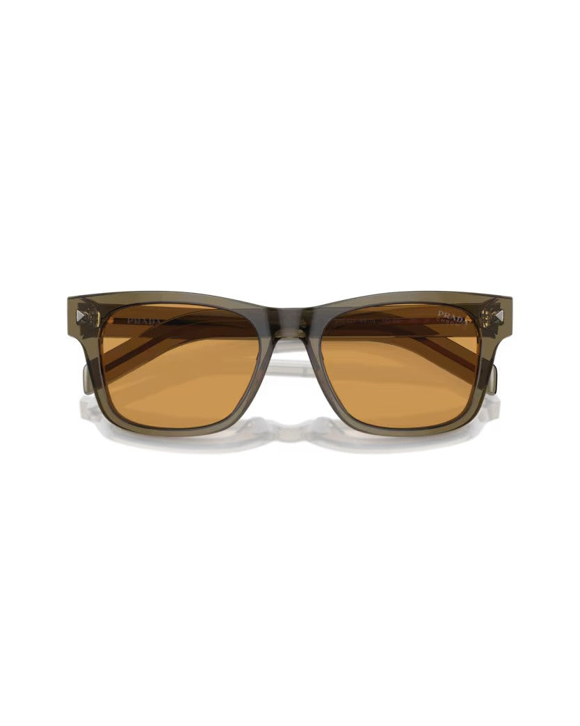 Prada Pantos Shaped Acetate Sunglasses With Triangular Accents