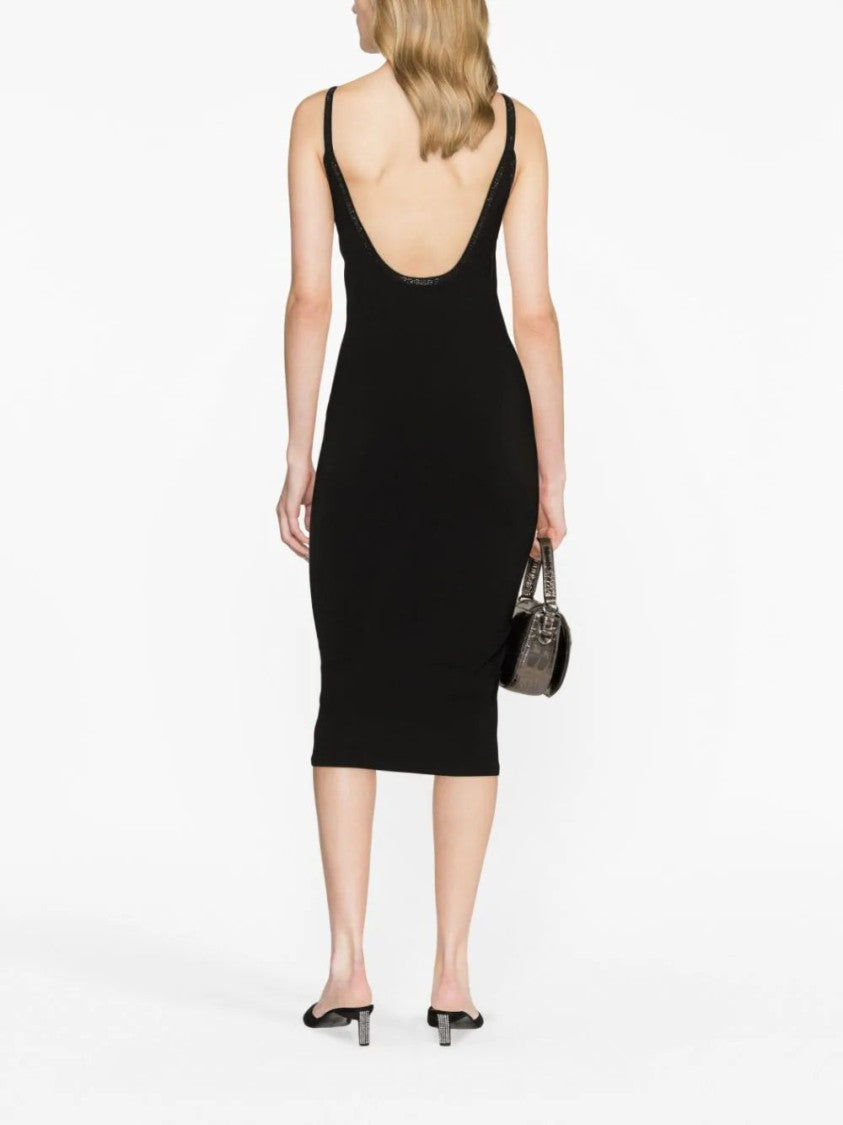 Alexander Wang Crystal-Embellished Jersey Dress
