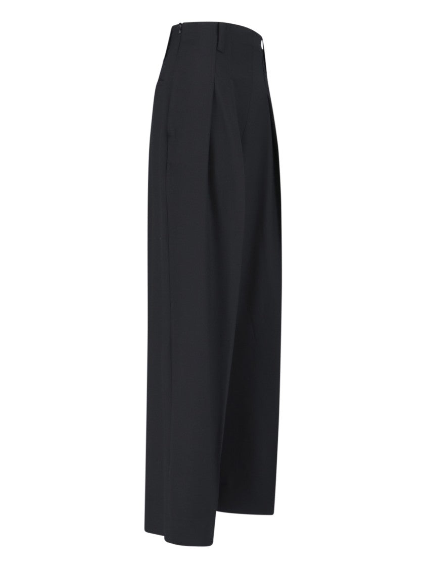Victoria Beckham Wide-Leg Trousers Black