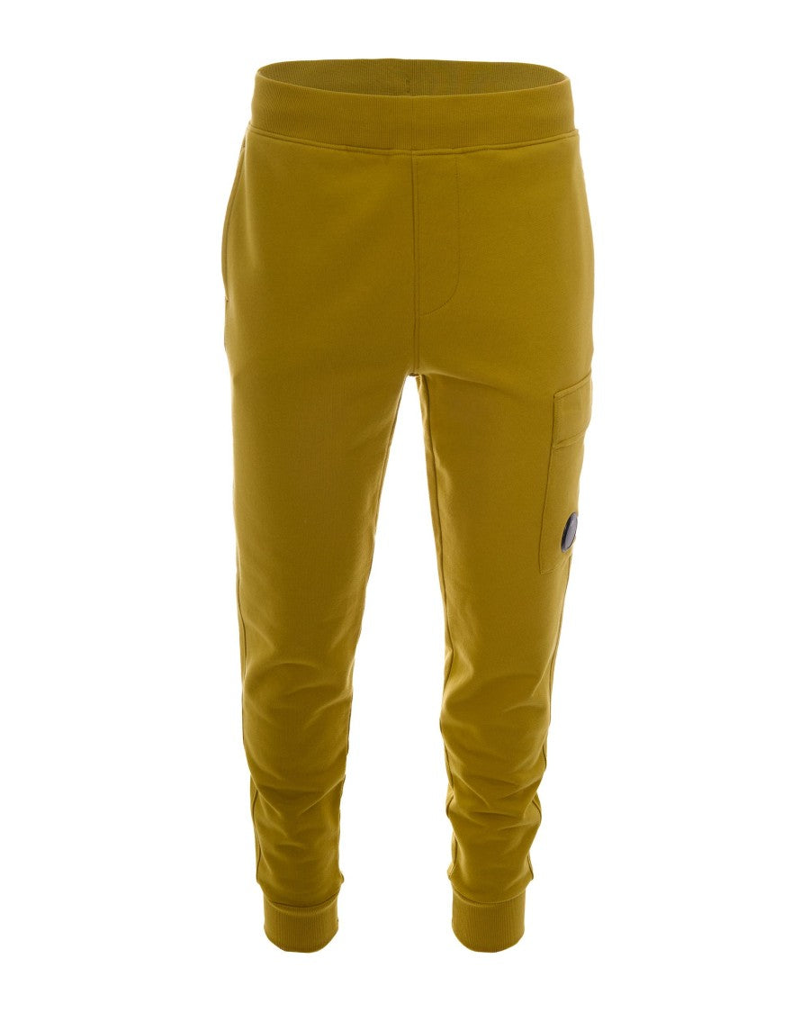 C.P. Company Antique Moss Diagonal Raised Fleece Cargo Sweatpants