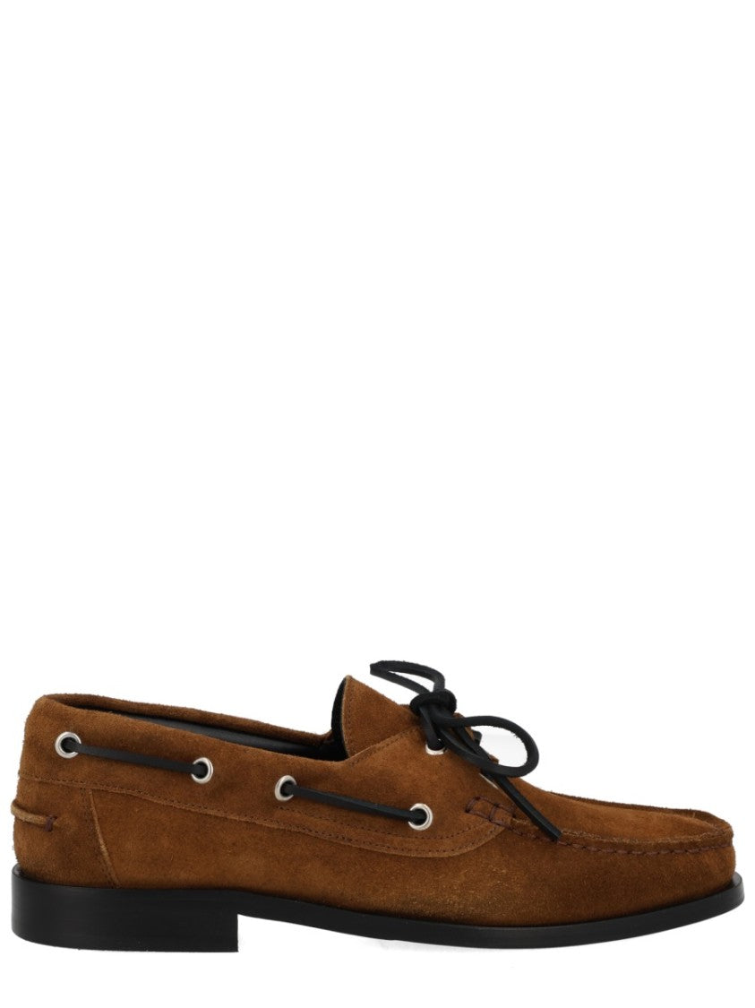 Aeydē Harris Cow Suede Lace-Up Loafers