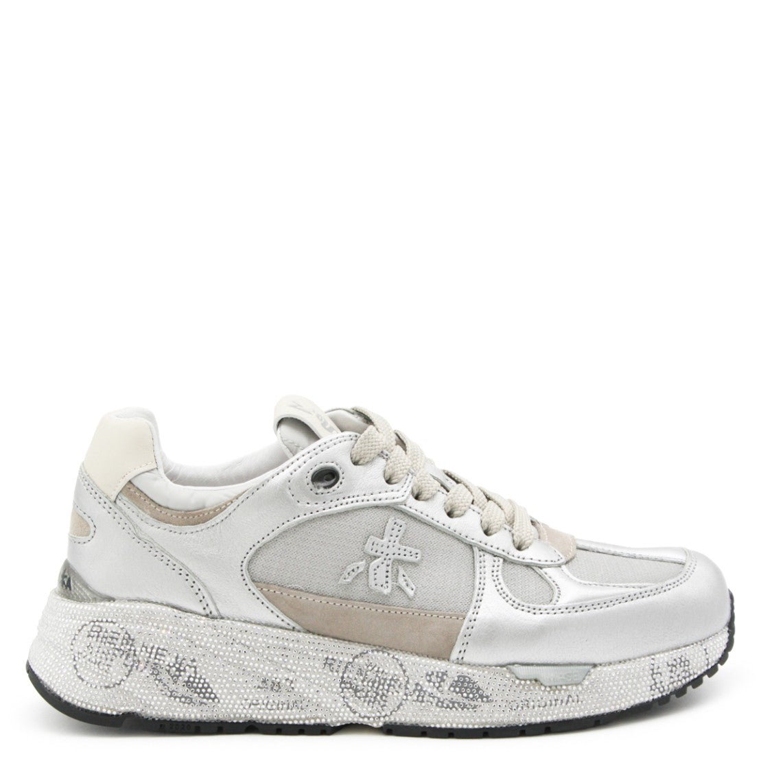 Premiata Silver Mased Sneakers