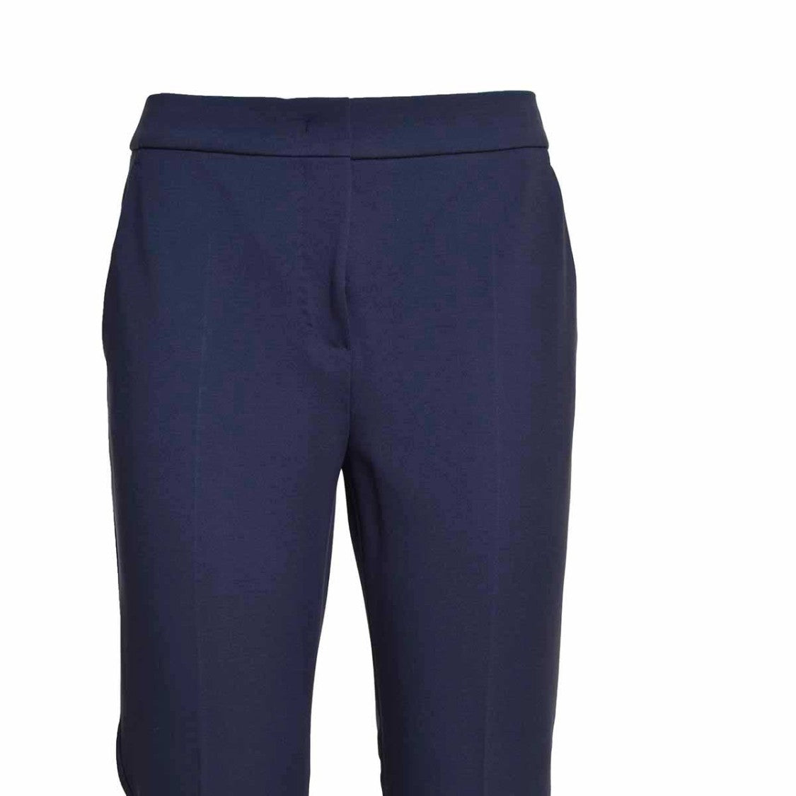 Max Mara Pegno Pants In Blue Viscose Blend