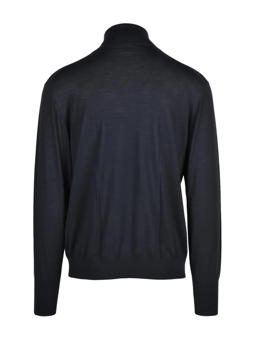 Eleventy Refined High-Neck Wool Sweater