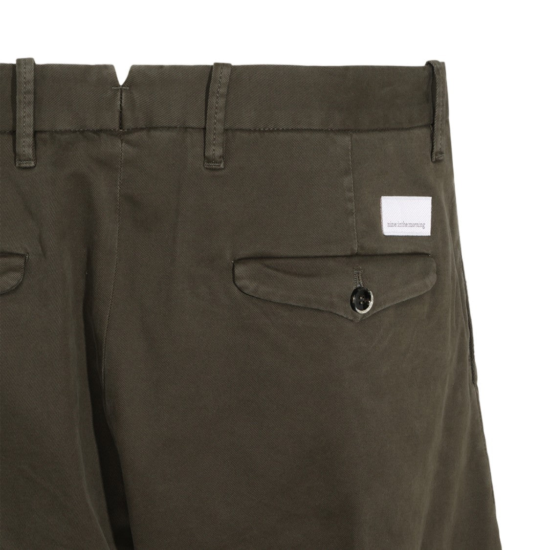 Nine In The Morning Pleated Mid-Rise Straight-Leg Casual Pants