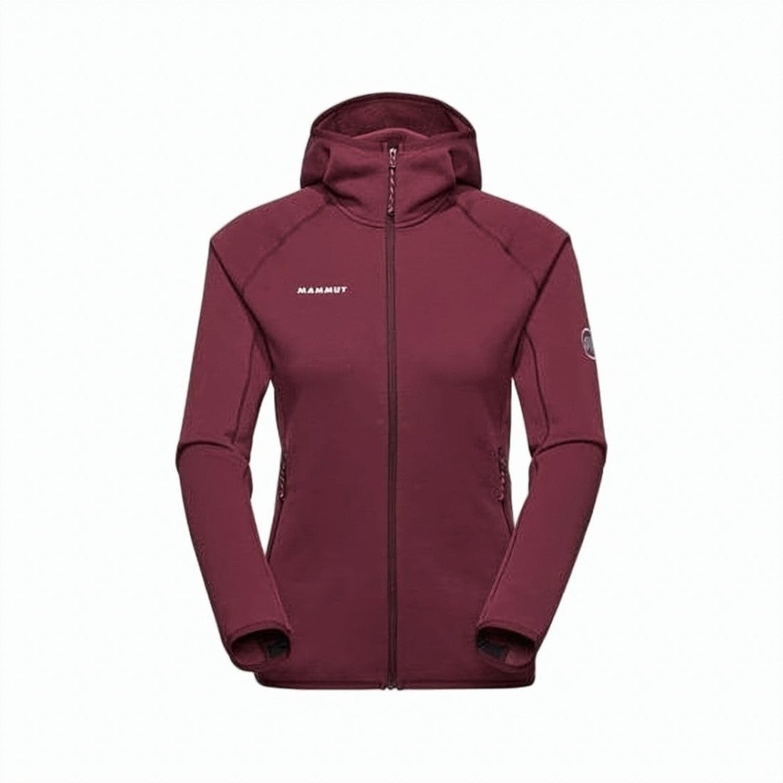 Mammut Fitted Burgundy Jacket With High Collar