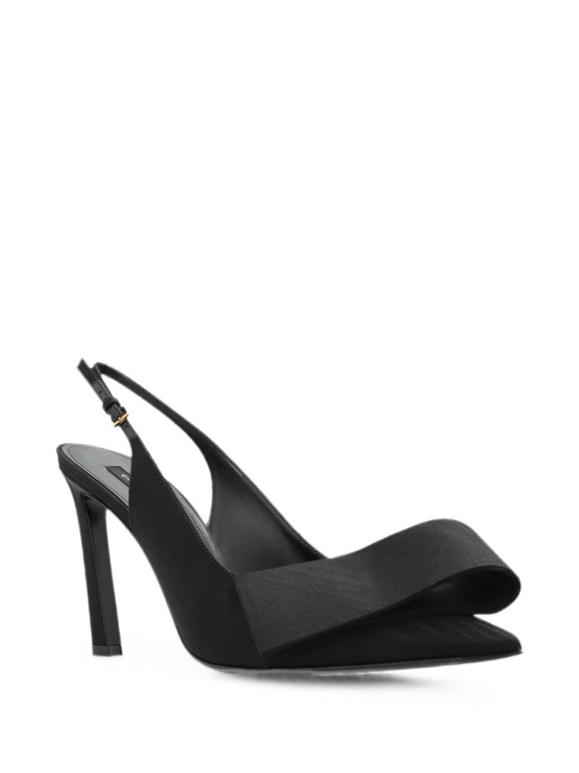 Givenchy Black Mid-Heel Slingback Pumps
