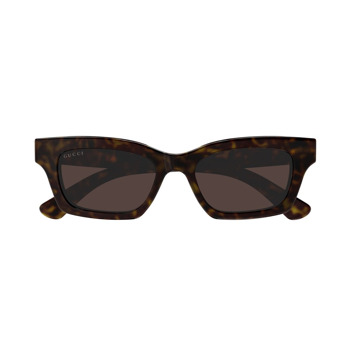 Gucci Gg1790s Bold Rectangular Tortoiseshell Sunglasses