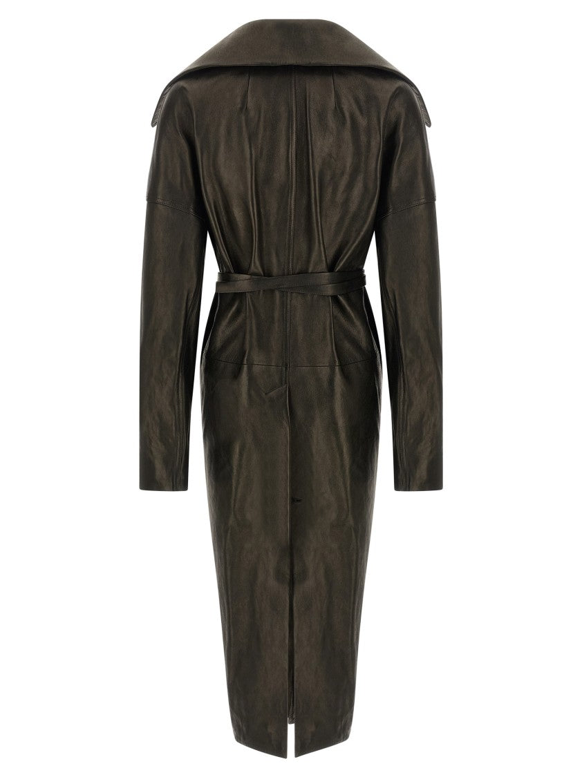 Rick Owens 'Dracucollar Belted' Coat