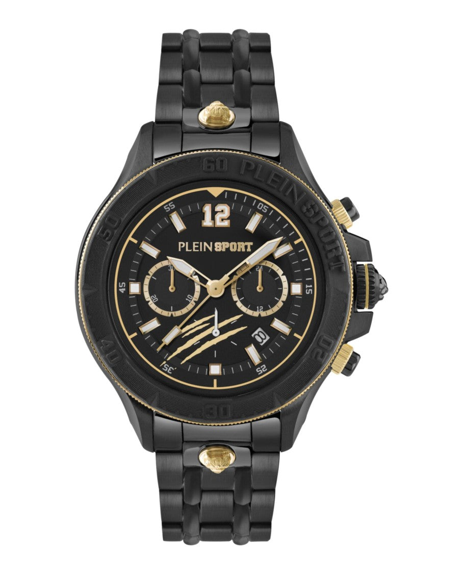 Plein Sport Warrior Tech Chronograph Watch Featuring Precision Engineering
