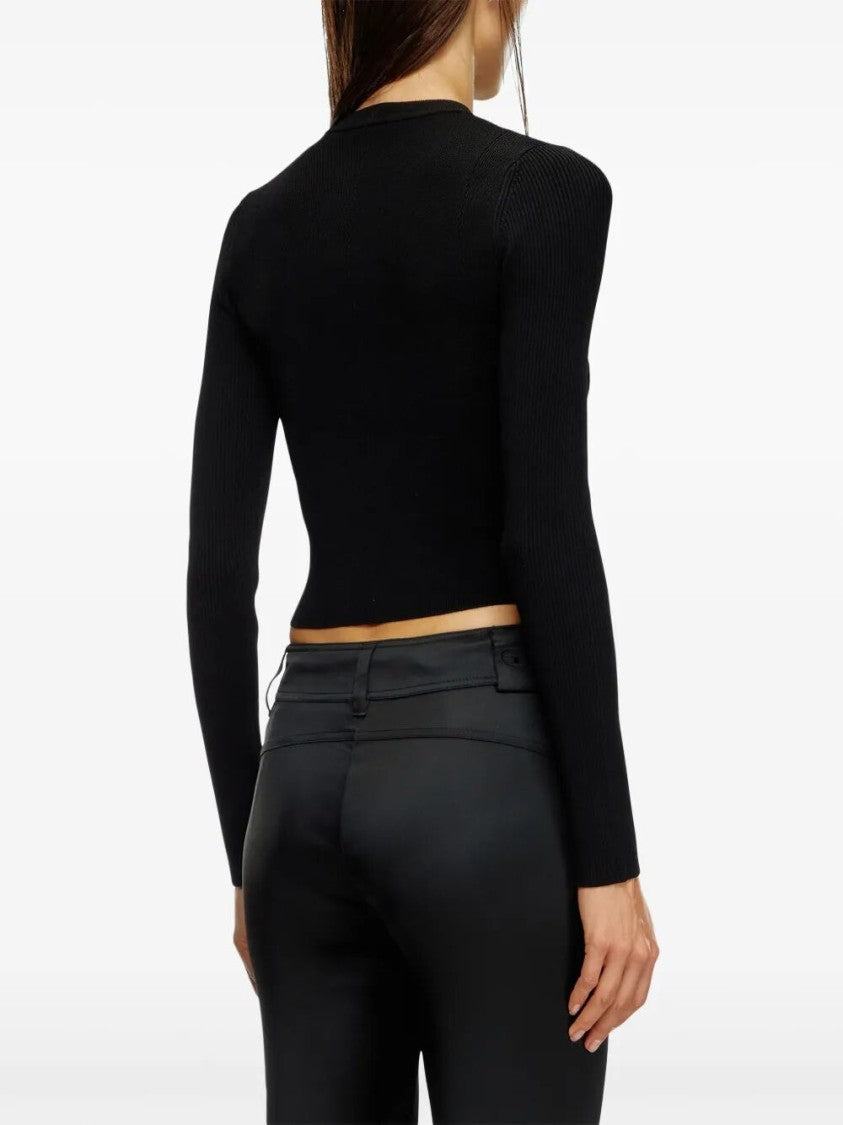 Diesel `M-Valari` Rib-Knit Viscose-Blend Top